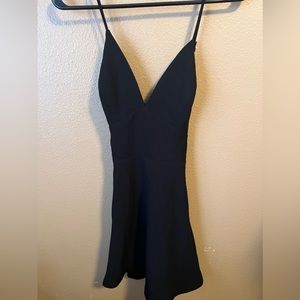 BCBG black skater dress